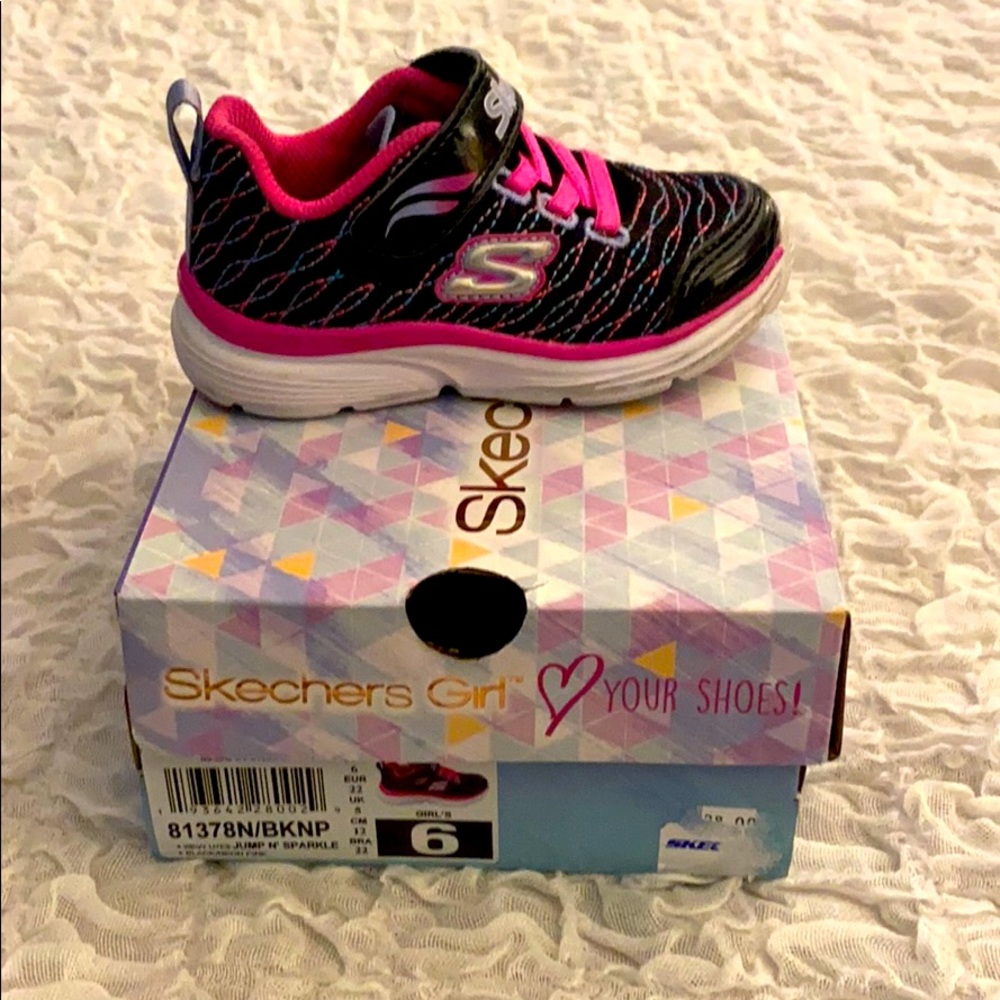 Pink and Black Sneakers